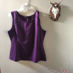 Banana Republic Wine Peplum Top